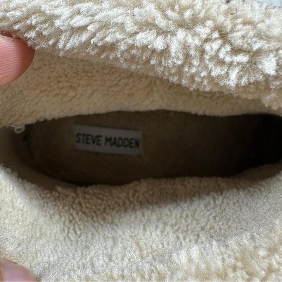 New STEVEN MADDEN Hatcher Bootie Chestnut Suede Faux Fur#1291 - Picture 10 of 13